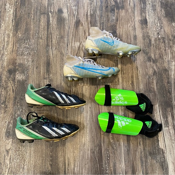 ❌SOLD❌ Size 4Y soccer cleats football adidas F50 Nike professional soccer w/ sh… - Picture 2 of 5